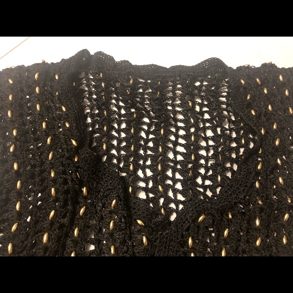 NEW Crocheted Beads Vest Jacket Bolero - Picture 8 of 8